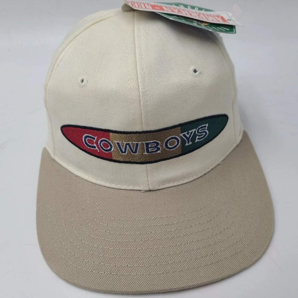 Vintage Dallas Cowboys‎ Hat Snapback (Fits Small) American Needle White 90s NFL